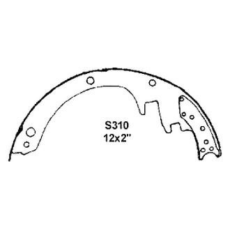 Wagner® - QuickStop™ Rear Drum Brake Shoes