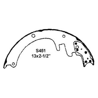 Wagner® - QuickStop™ Rear Drum Brake Shoes