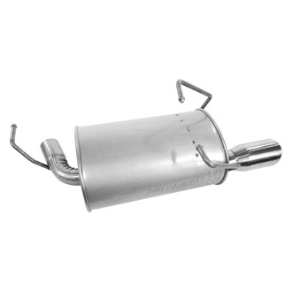 Walker® - Quiet-Flow™ Stainless Steel Driver Side Oval Bare Exhaust Muffler