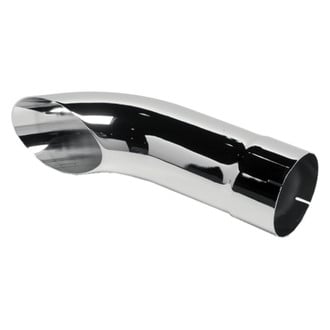 Walker® - Heavy Duty Steel ID Style Curved Chrome Exhaust Stack (5" Inlet, 5" Outlet, 18" Height)