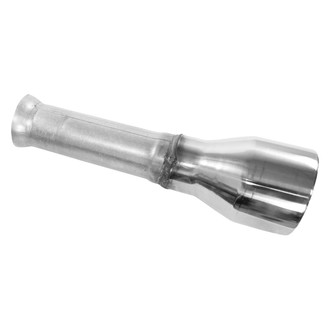 Walker® - Steel Driver Side Round Straight Cut Clamp-On Buffed and Polished Spout Tip Assembly