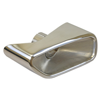 Walker® - Stainless Steel Passenger Side Rectangular Natural Exhaust Tip