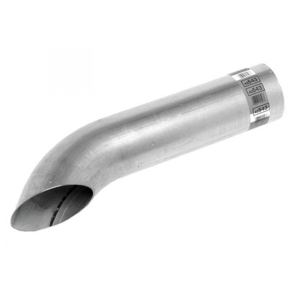 Walker® - Heavy Duty Aluminized Steel OD Style Curved Aluminized Exhaust Stack with Flared End
