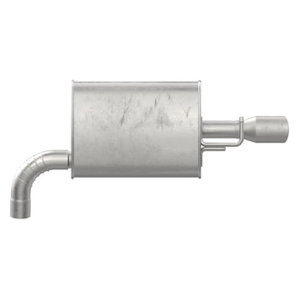 Walker® - Stainless Steel Passenger Side Oval Stainless Exhaust Muffler and Pipe Assembly