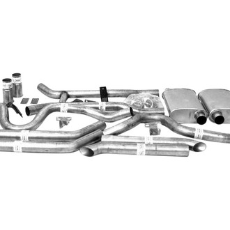 Walker® - Thrush™ Turbo Muffler™ Aluminized Steel Header-Back Exhaust System with Split Rear Exit