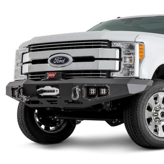 WARN® - Ascent Full Width Black Front Winch HD Bumper