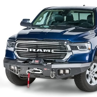 WARN® - Ascent Full Width Black Front Winch HD Bumper