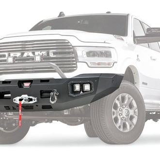 WARN® - Ascent Full Width Black Front Winch HD Bumper