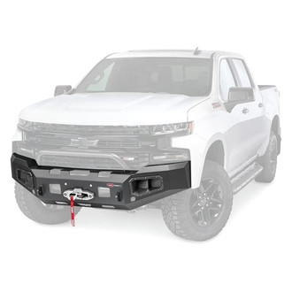 WARN® - Ascent Full Width Black Front Winch HD Bumper