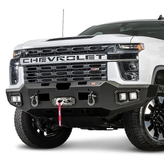 WARN® - Ascent Full Width Black Front Winch HD Bumper