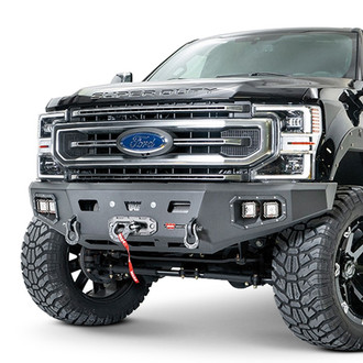 WARN® - Ascent HD Full Width Black Front Winch HD Bumper