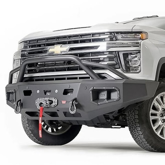 WARN® - Ascent HD Full Width Black Front Winch HD Bumper with Pre-Runner