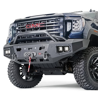 WARN® - Ascent HD Full Width Black Front Winch HD Bumper with Pre-Runner