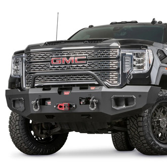 WARN® - Ascent Full Width Black Front Winch HD Bumper