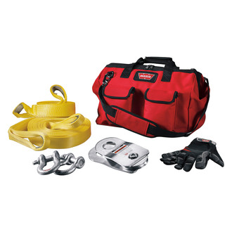 WARN® - Medium-Duty Winch Accessory Kit with Red Bag for Winch Capacities to 10,000 lbs