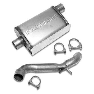 Warrior® - Stainless Steel Off-Road Axle-Back Exhaust System with Single Rear Exit
