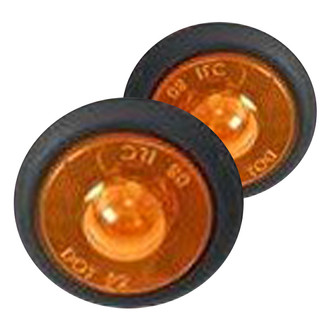 Warrior® - 1" Round Amber LED Side Marker Lights