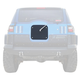 Warrior® - Black Diamond Plate Center Tailgate Cover