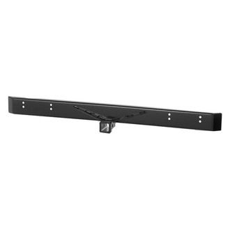 Warrior® - Full Width Black Powder Coated Rear HD Bumper