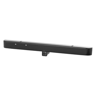 Warrior® - Standard Full Width Black Powder Coated Front HD Bumper with Receiver Hitch