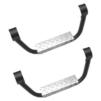 Warrior® - 3" Black Drop Steps for 3" Knight Guard™ Nerf Bars