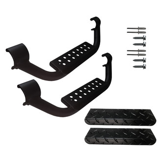 Warrior® - 3" Black Drop Steps for 2" Knight Guard™ Nerf Bars