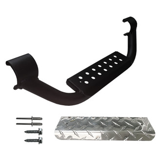 Warrior® - 6" Silver Drop Steps for 2" Knight Guard™ Nerf Bars