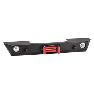 Warrior® - Mid Width Black Powder Coated Front Winch HD Bumper