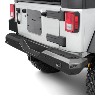 Warrior® - MOD Series Full Width Black Powder Coated Rear HD Bumper