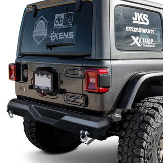 Warrior® - MOD Series Full Width Black Powder Coated Rear HD Bumper