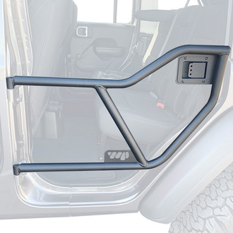 Warrior® - Black Powder Coat Rear Adventure Tube Doors