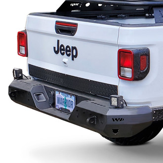 Warrior® - MOD Series Full Width Black Powder Coated Rear HD Bumper