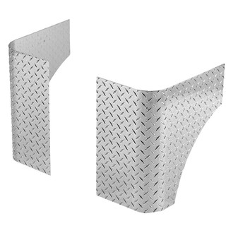 Warrior® - Diamond Plate Rear Corners w/o Cut Out
