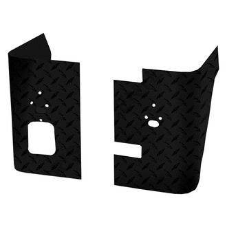 Warrior® - Black Diamond Plate Rear Corners with Holes