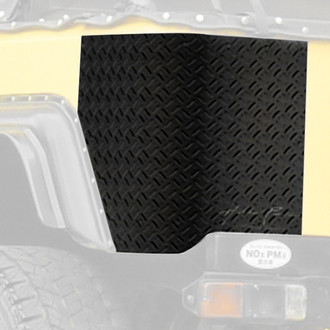 Warrior® - Black Diamond Plate Rear Full Side Corners