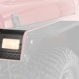 Warrior® - Black Diamond Plate Front Fender Protector