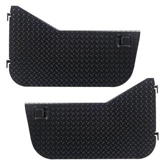 Warrior® - Black Diamond Plate Half Doors with Rotary Style Paddle