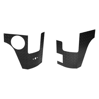 Warrior® - Black Diamond Plate Rear Corners with Holes