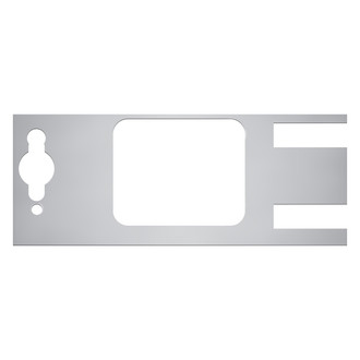 Warrior® - Polished Outer Tailgate Cover with Holes for Wire and Snubbers