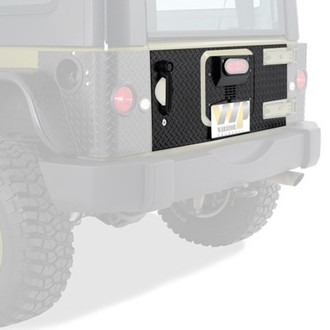 Warrior® - Black Diamond Plate Outer Tailgate Cover