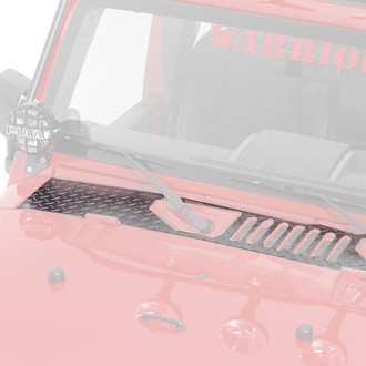 Warrior® - Diamond Plate Center Hood Cowling Cover