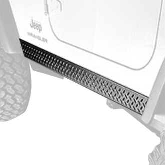 Warrior® - Black Diamond Plate Side Plates with Front Cut Out