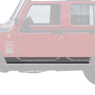 Warrior® - Polished Side Plates with Front Cut Out and 5" Lower Factory Door Plates