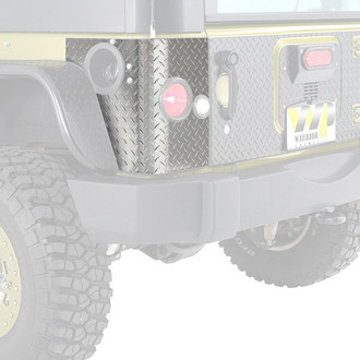 Warrior® - Diamond Plate Rear Corners with LED Cut Out