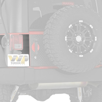 Warrior® - Black Diamond Plate Rear Corners
