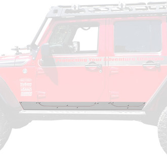 Warrior® - Polished Side Plates with Front Cut Out and 5" Lower Factory Door Plates