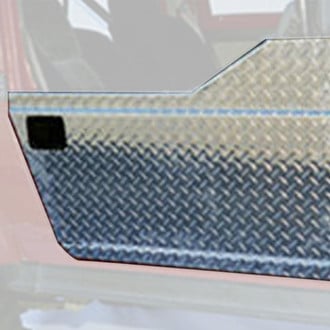 Warrior® - Diamond Plate Soft Upper Half Door Brackets