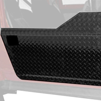Warrior® - Black Diamond Plate Soft Upper Half Door Brackets