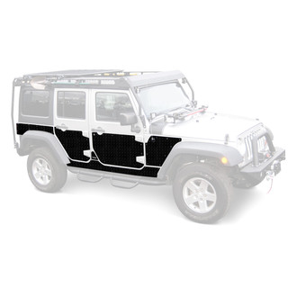 Warrior® - Black Diamond Plate Full Side Armor