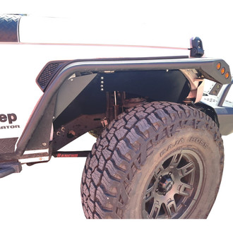 Warrior® - Smooth Black Front Inner Fenders